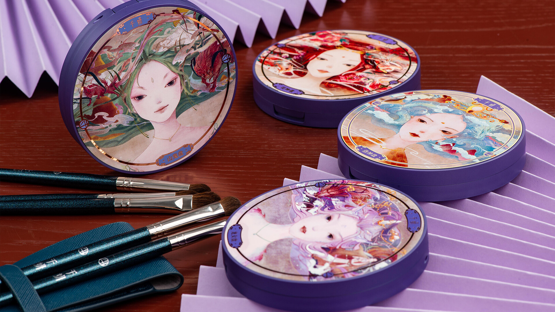 化妆品包装设计-千妍女神映像眼影盘包装设计