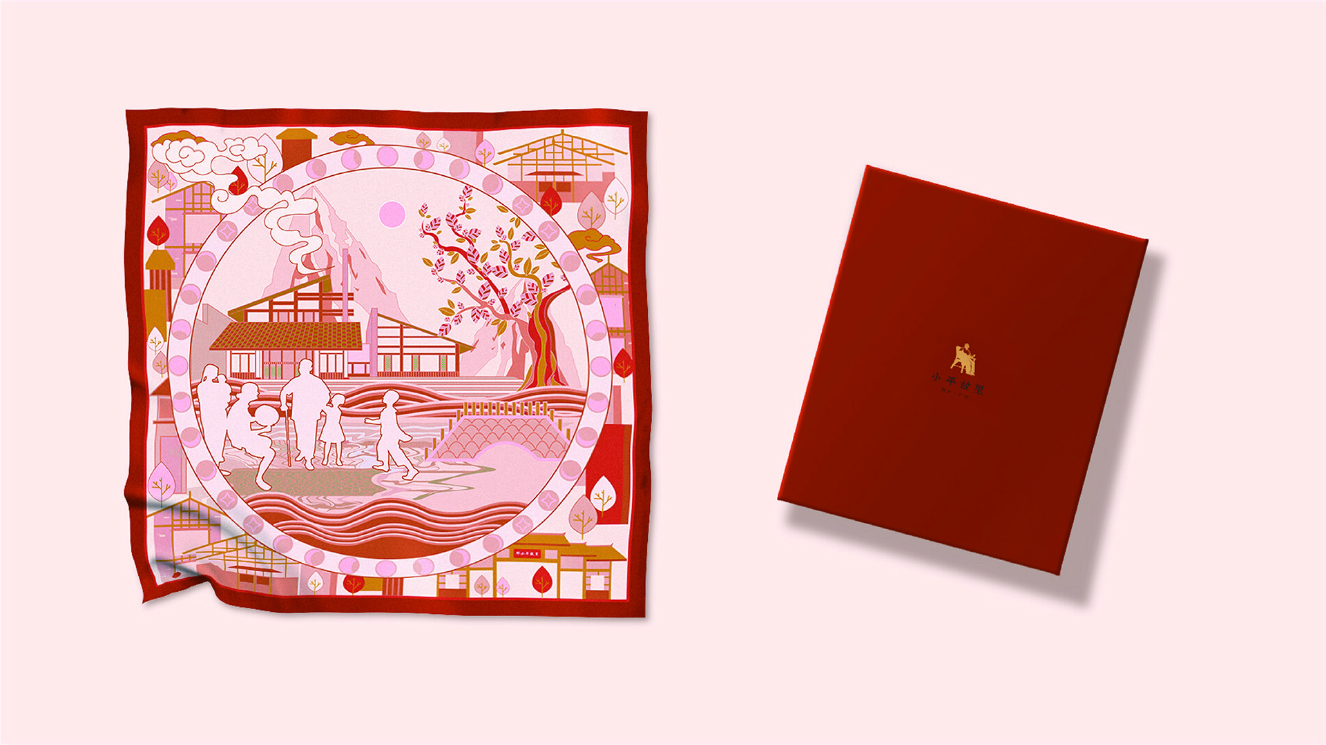 红色经典故事文创设计-小平故里红色文创设计