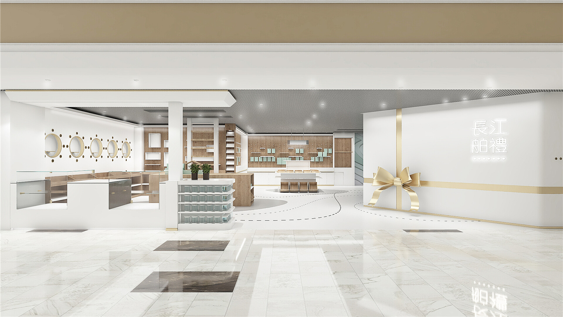 游轮商业街空间设计-黄金游轮商业街空间设计