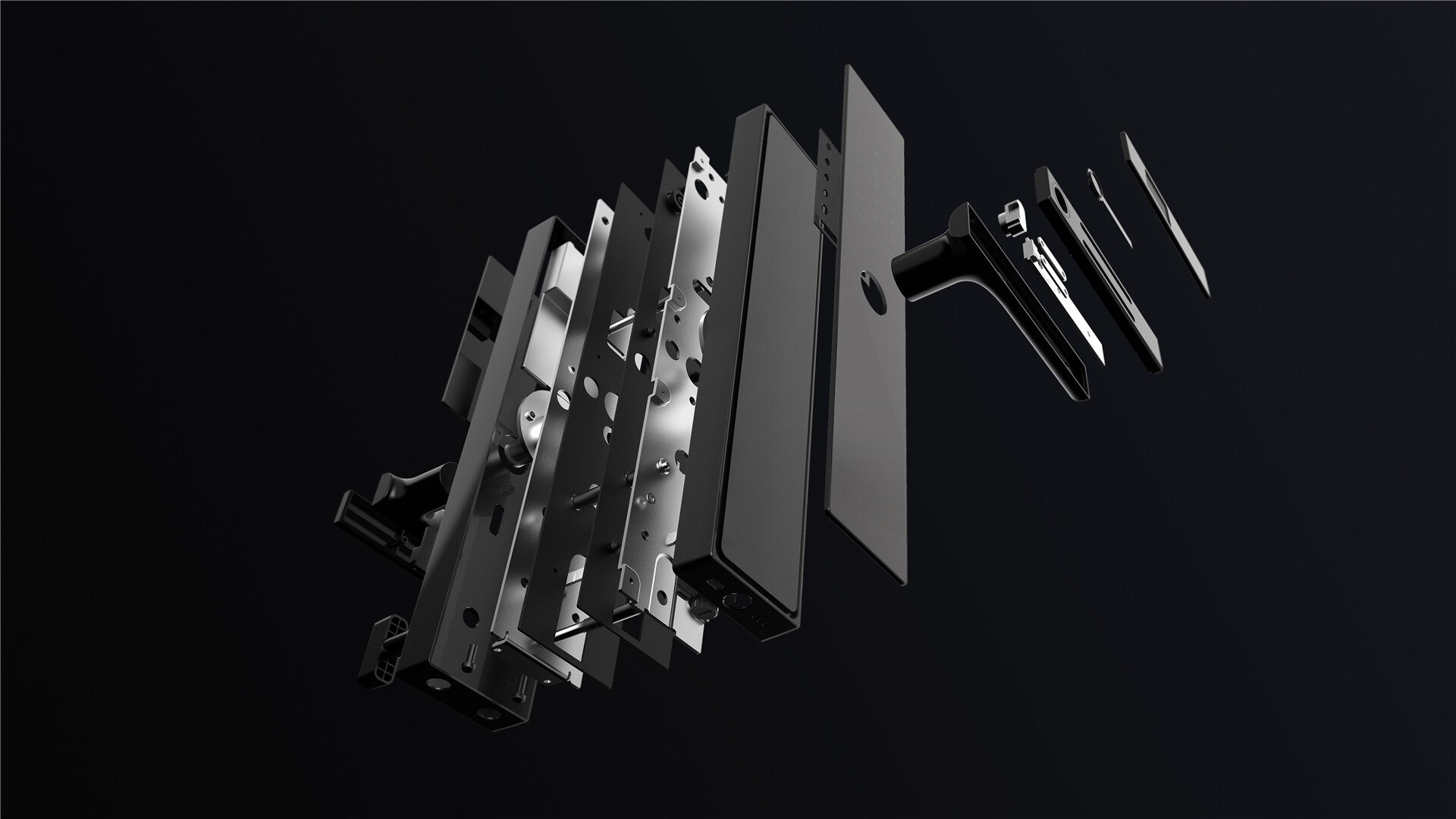 智能门锁设计-坚士锁业KUB智能门锁