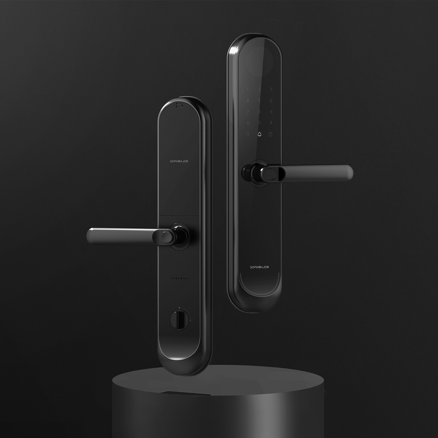 半自动智能门锁设计-金茂绿建半自动智能门锁