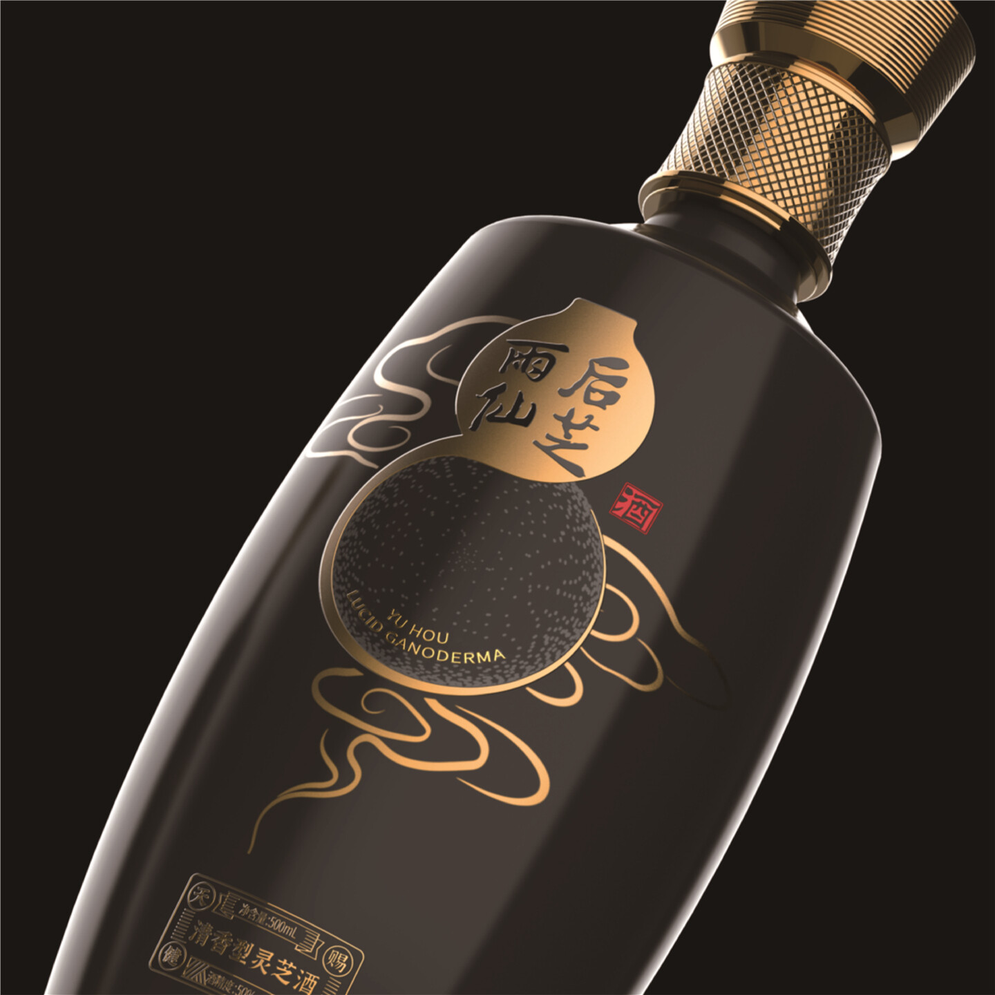 灵芝产品品牌视觉设计-雨后仙芝系列产品品牌设计