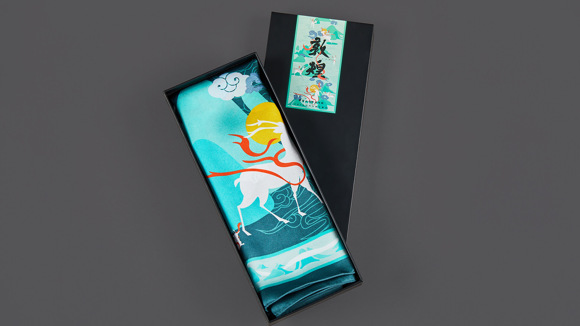 文创丝巾设计-敦煌文创丝巾设计