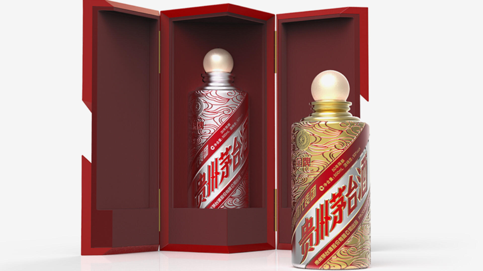 白酒瓶型包装设计-茅台奥运庆功酒瓶型包装设计