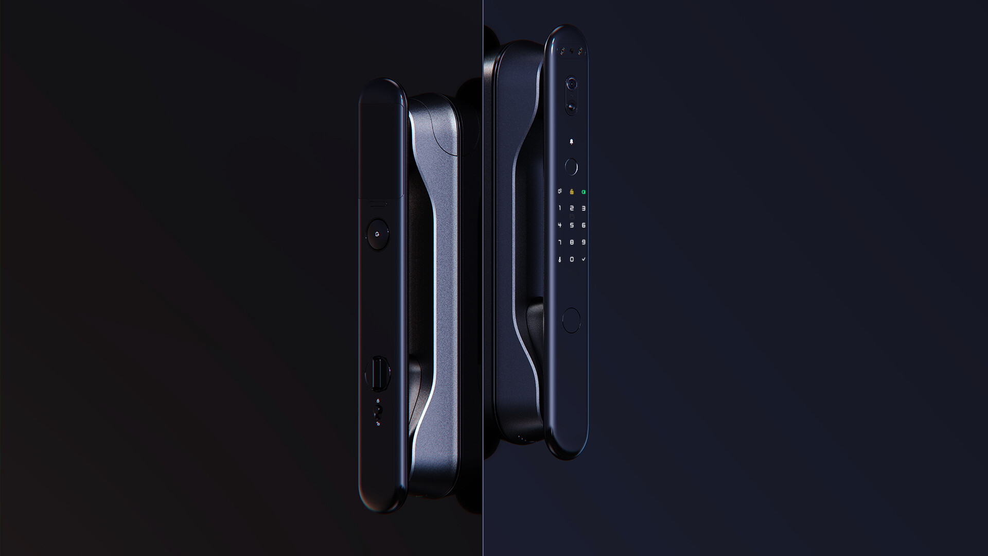 人脸识别智能门锁设计-鼎山A8人脸识别智能门锁