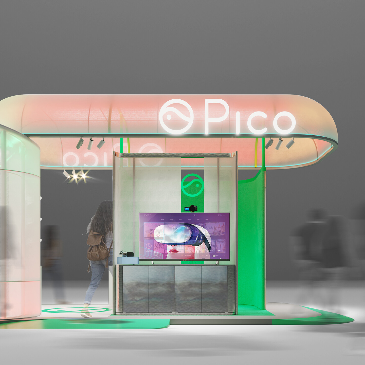 VR设备体验空间设计-PICO连锁店面设计