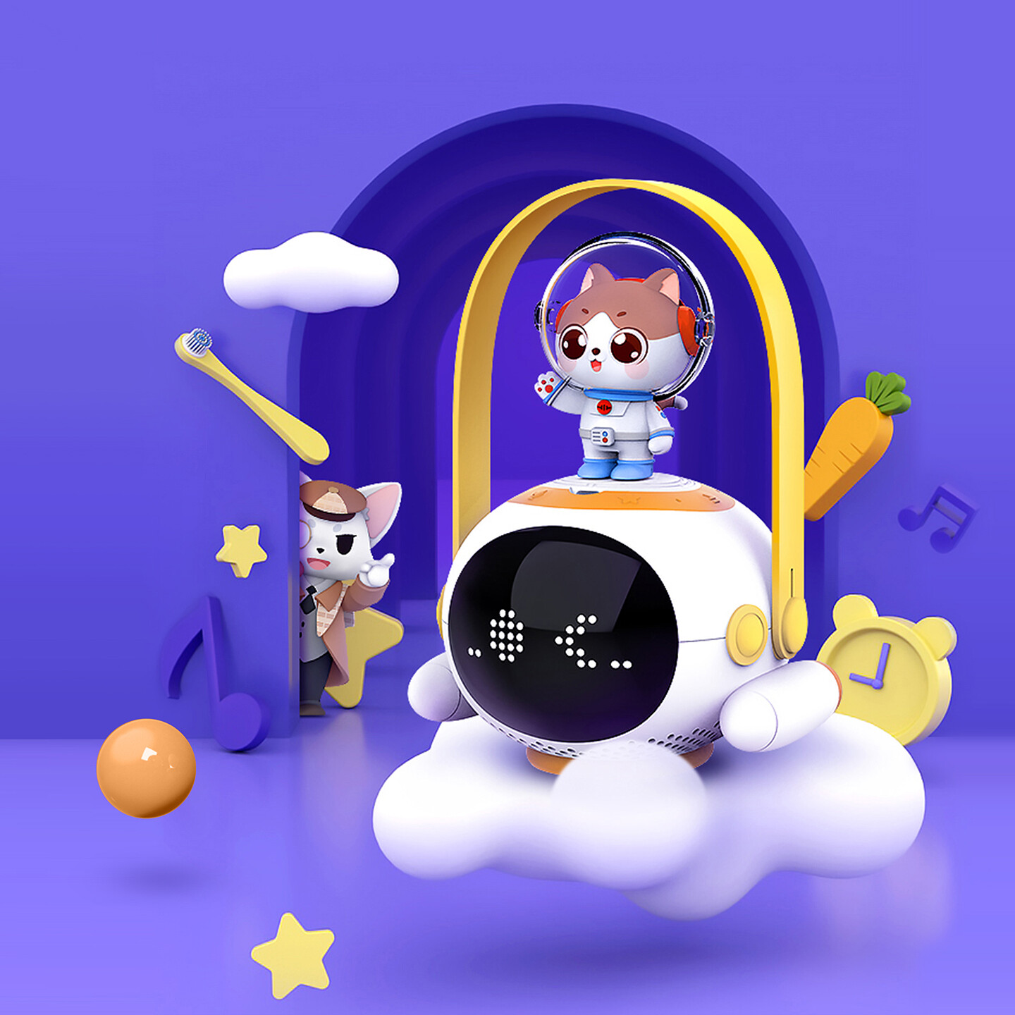 儿童早教机设计-小雅儿童好习惯熏教机