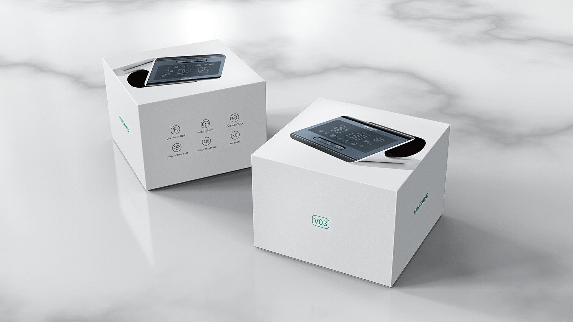 无线血压计外观设计-星脉医疗上臂式无线血压计外观设计