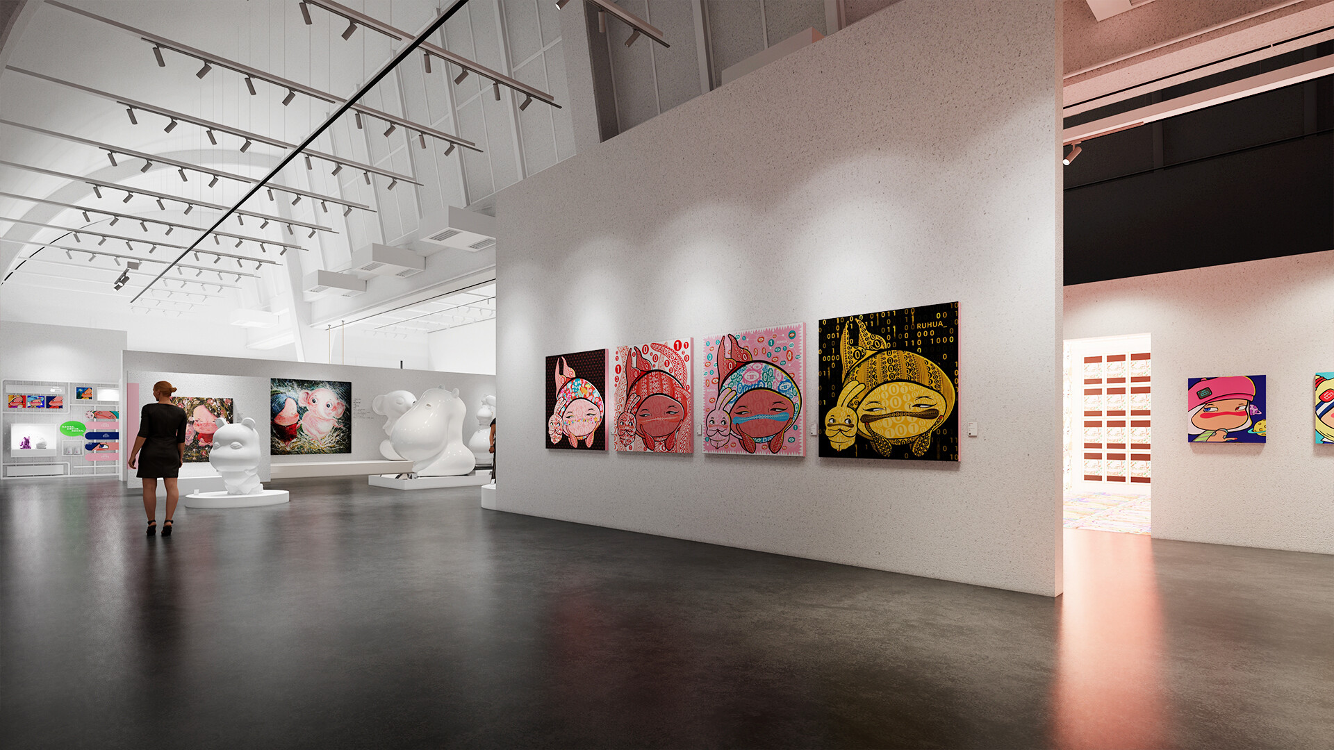 艺术展厅设计-如花三生元宇宙艺术展厅