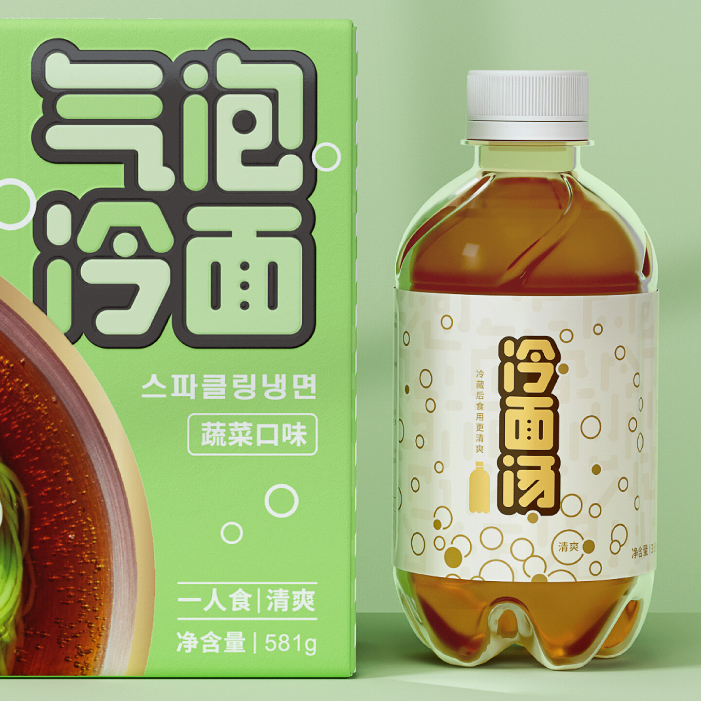 冷面包装设计-三泉冷面包装设计