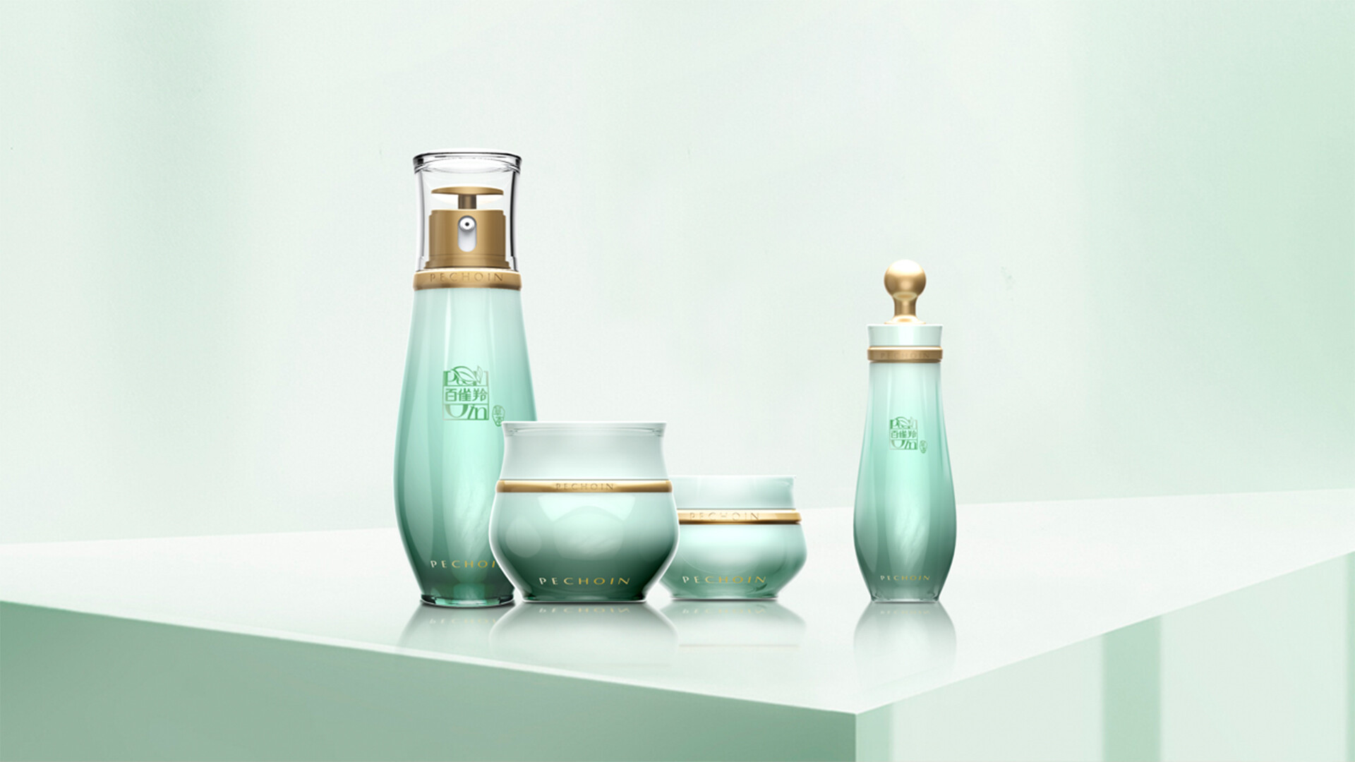 护肤产品包装设计-百雀羚赋颜御龄系列包装设计