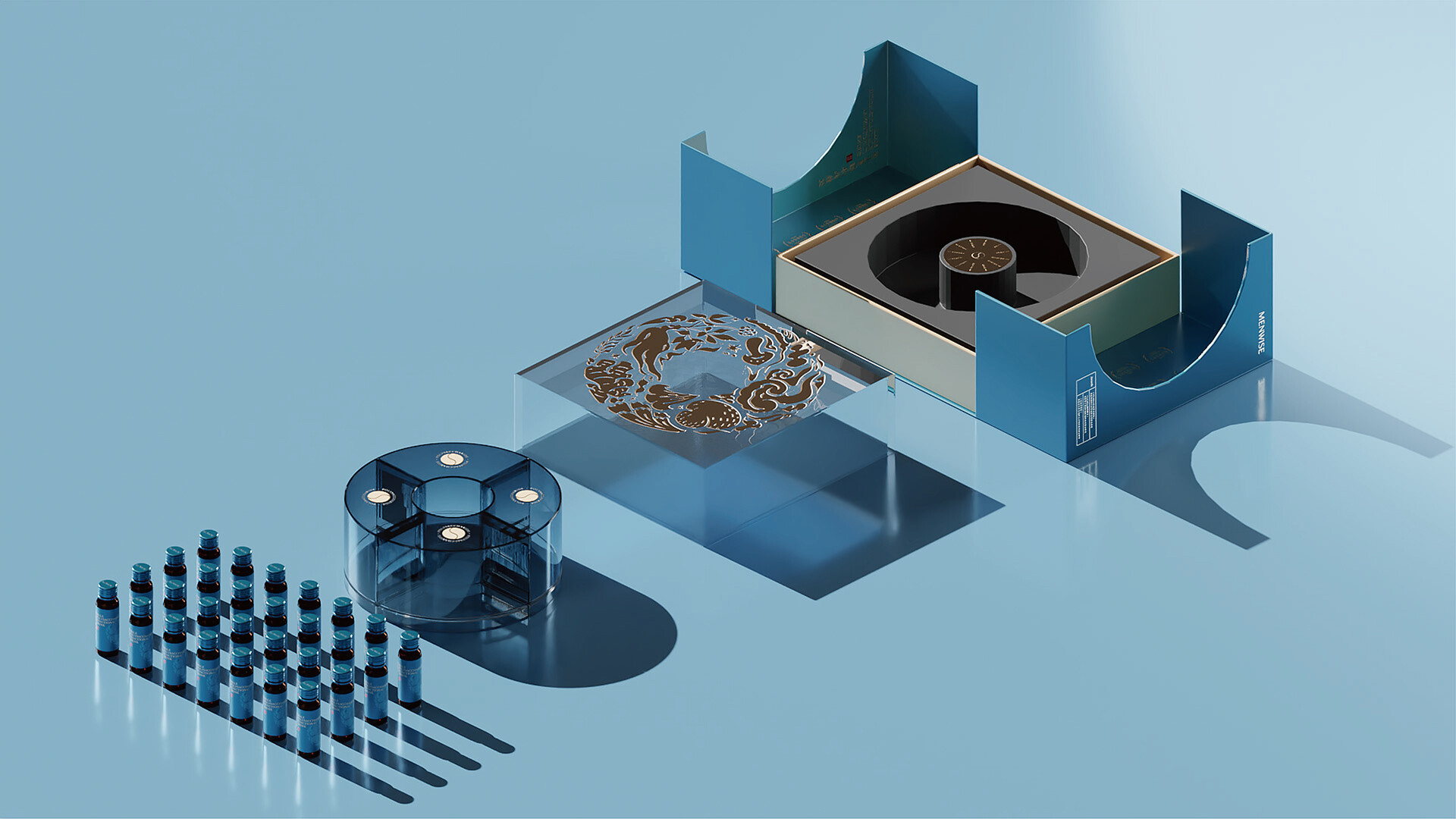 中药饮品高端礼盒包装设计-MENWISE中药饮品高端礼盒设计